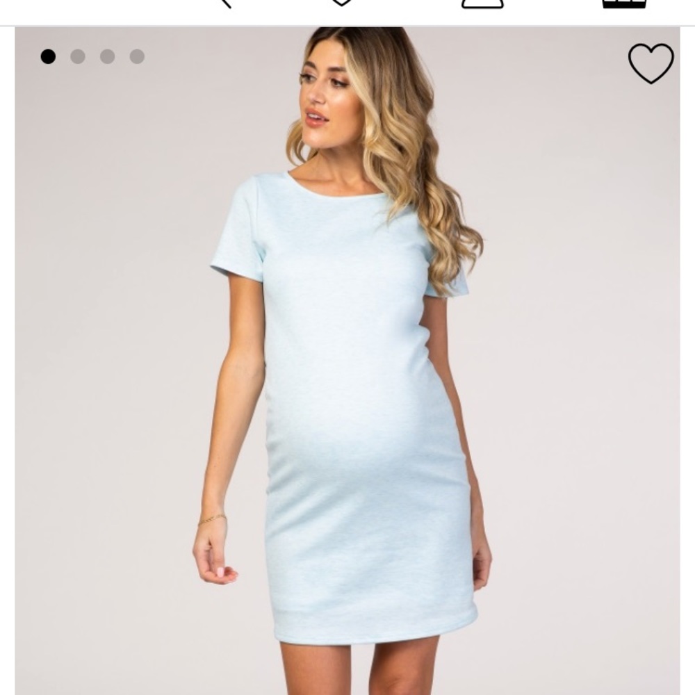 Short sleeve maternity dress